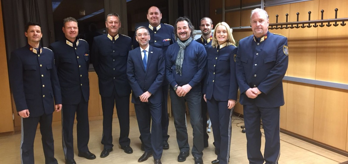 Innenminister Herbert Kickl auf Villach Besuch