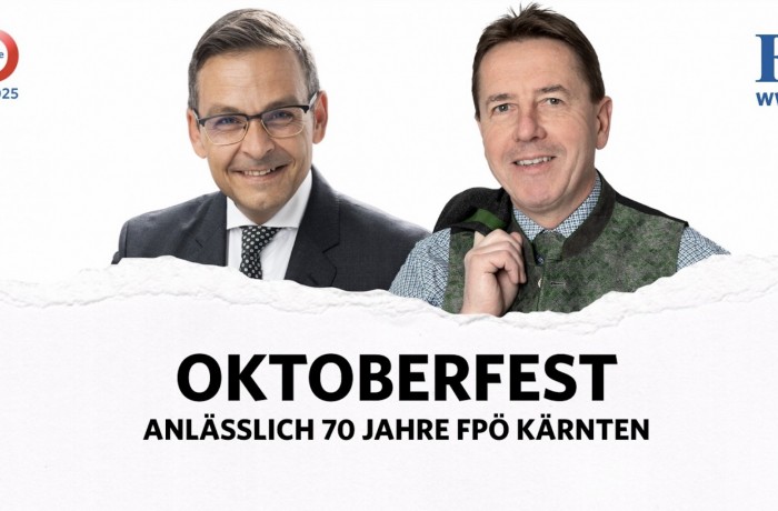 Oktoberfest anlässlich von „70 Jahre FPÖ Kärnten“