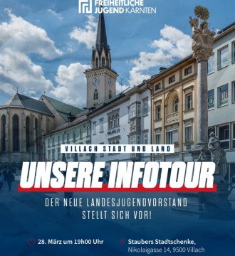 Sei dabei! Villach braucht eine patriotische Jugendbewegung, Villach braucht die Freiheitliche Jugend!