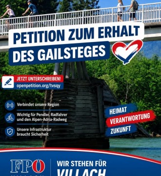 Der Gailsteg ist für viele Menschen ein unverzichtbarer Teil des Alltags