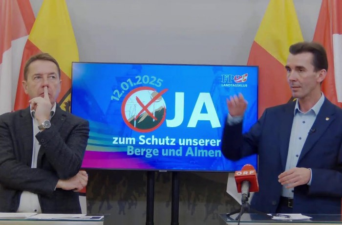 Pressekonferenz mit Erwin Angerer und Josef Ofner