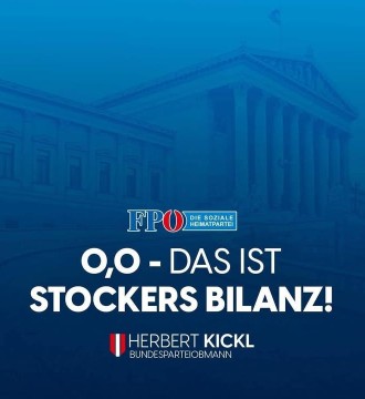 Nicht 2,1,0 ist die Bilanz von ÖVP-Stocker, sondern 0️⃣,0️⃣!