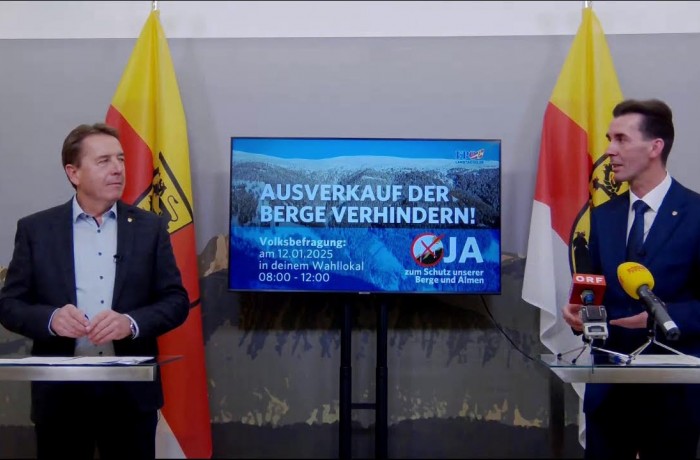 Pressekonferenz mit Erwin Angerer und Josef Ofner