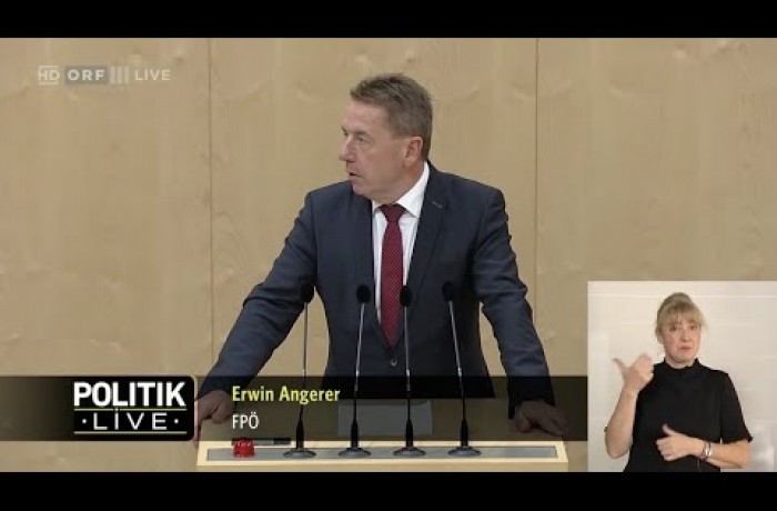 Erwin Angerer im Nationalrat: Bundesrechnungsabschluss für das Jahr 2021