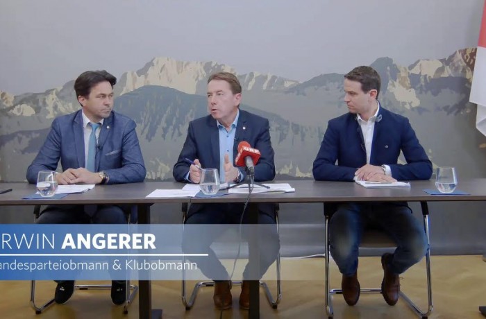 Pressekonferenz mit Erwin Angerer, Dietmar Rauter und Roman Linder