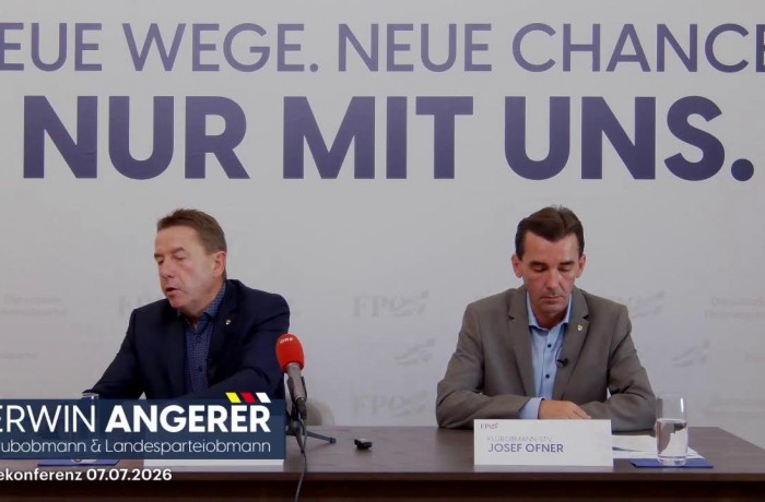 Pressekonferenz mit Erwin Angerer und Josef Ofner