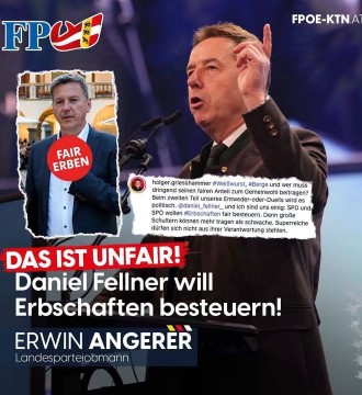 Daniel Fellner und ich sind uns einig: SPD und SPÖ wollen Erbschaften fair besteuern.” Mit dieser Ansage ließ der bayerische SPD...