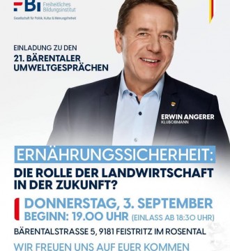 EINLADUNG! Ernährungssicherheit geht uns alle an
