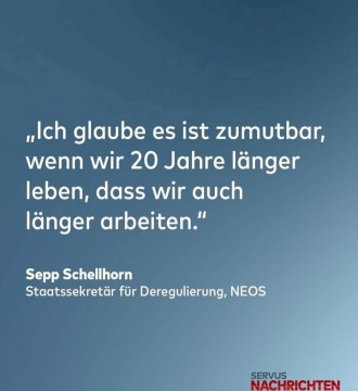Ausgerechnet der Luxus-Staatssekretär der #Neos erklärt den Österreichern, dass sie zu wenig arbeiten und länger hackeln sollen ...