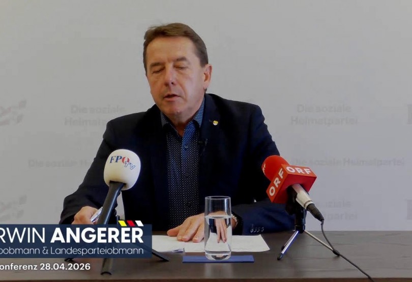 Pressekonferenz mit Erwin Angerer